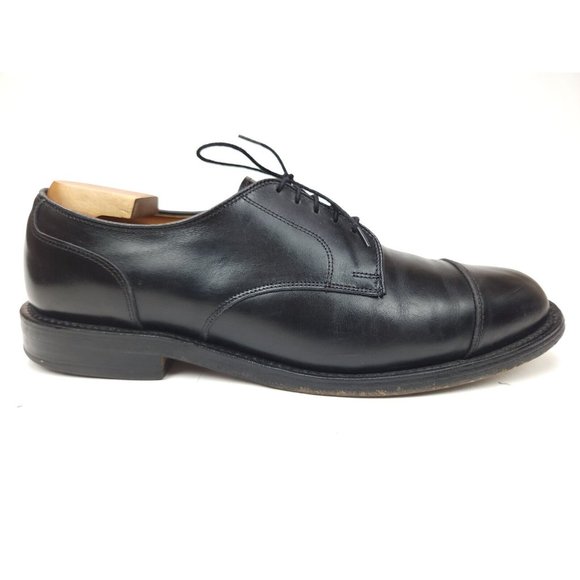 ALLEN EDMONDS Fairgate Men\'s 11 D Black Leather Cap Toe Derby Dress Shoes main image 6